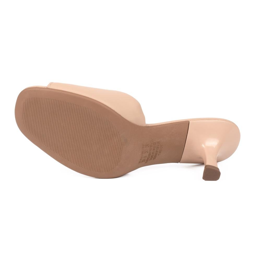 Tamanco Dakota de Salto Alto Feminino DB781 Bege 5