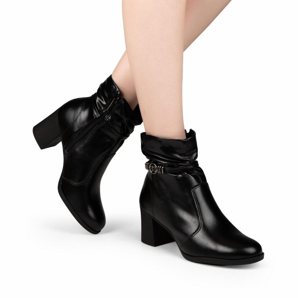 Bota Dakota de Cano Curto Feminina D2195 Preto 2