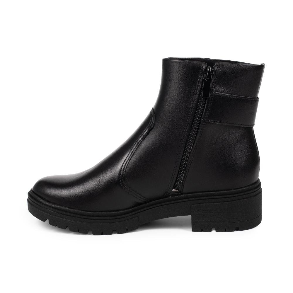 Bota Dakota de Cano Curto Em Couro Feminina D2411 Preto 4