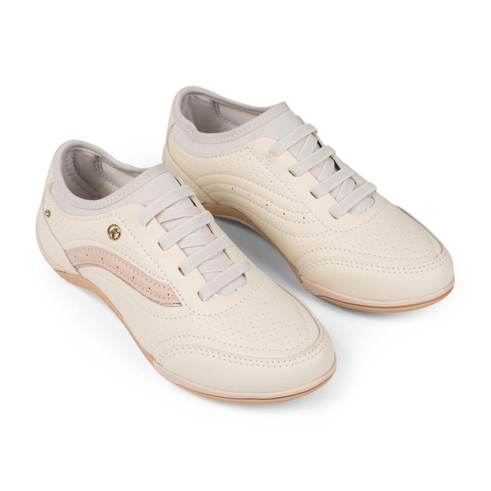 Tênis Kolosh Casual de Calce Fácil Feminino C1287B Off White 5