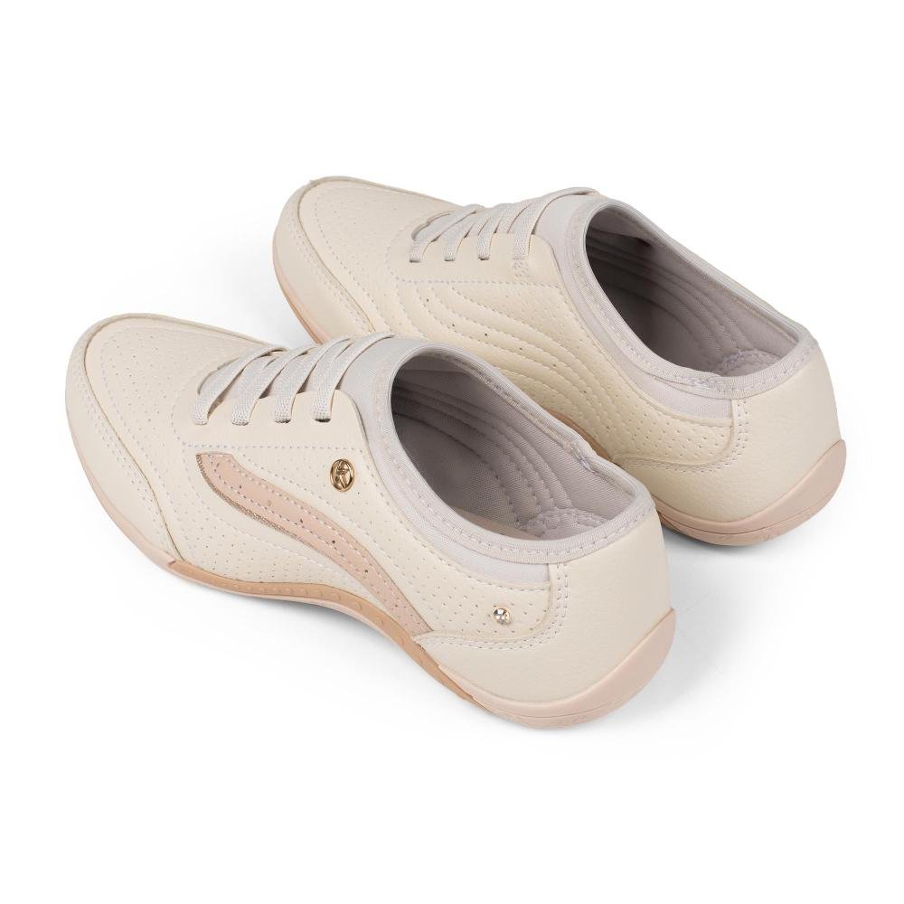 Tênis Kolosh Casual de Calce Fácil Feminino C1287B Off White 6