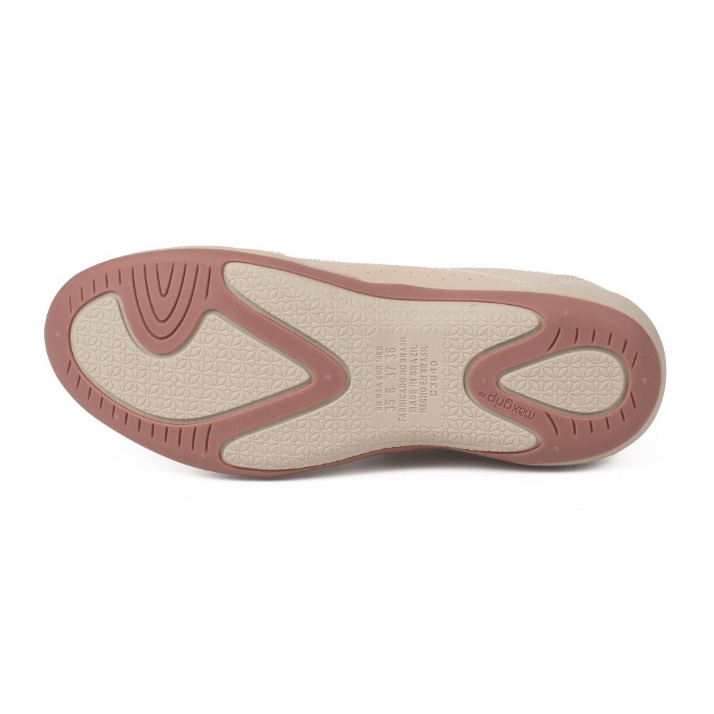 Tênis Kolosh Casual de Calce Fácil Feminino C3846 Bege/rosa 4