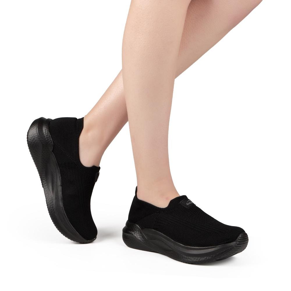 Tênis Kolosh Esportivo Slip On Feminino E0571 Preto 2
