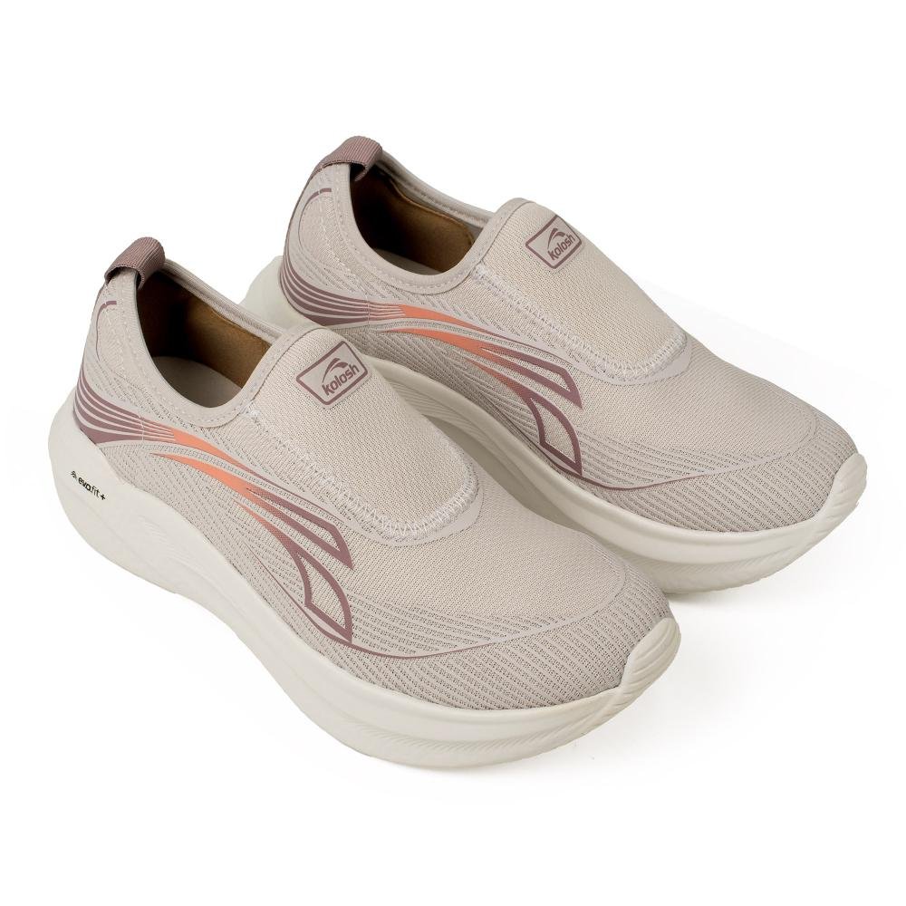 Tênis Kolosh Esportivo Slip On Feminino E0570 Cinza 5