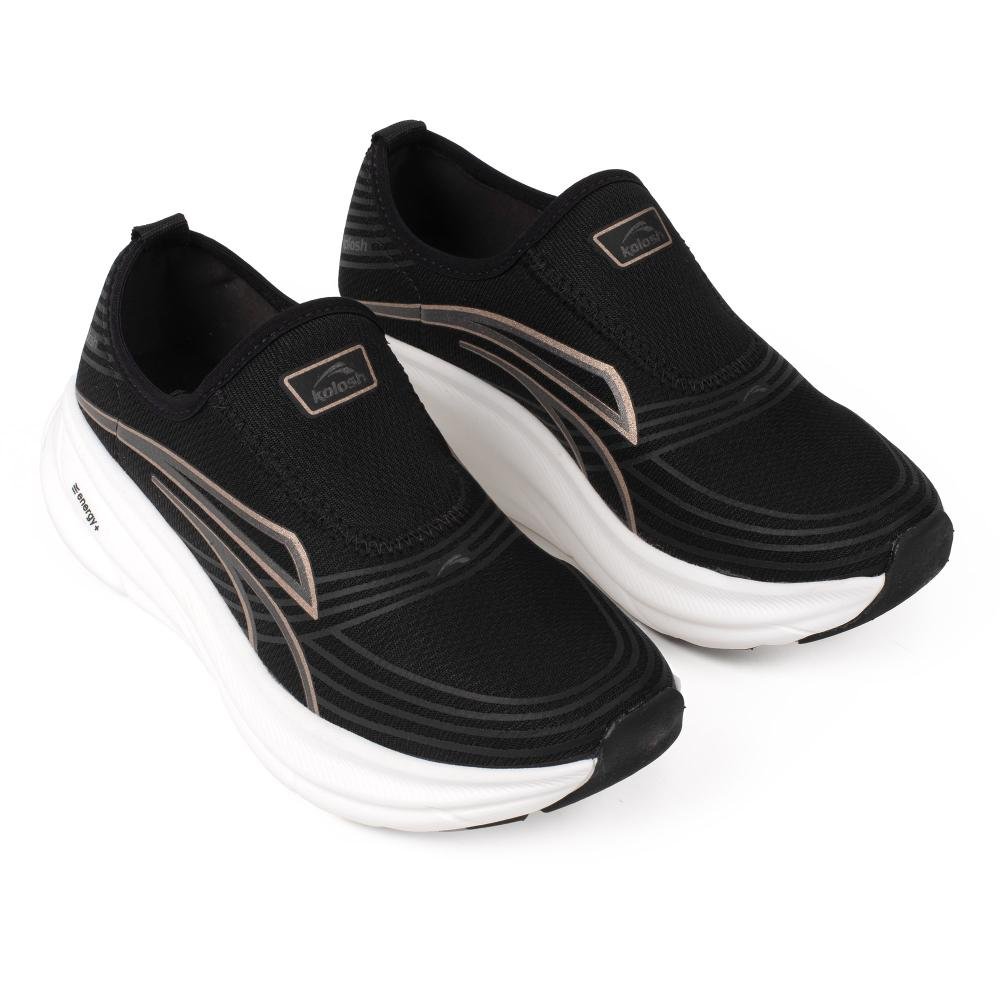 Tênis Kolosh Esportivo Slip On Feminino E0356 Preto 5