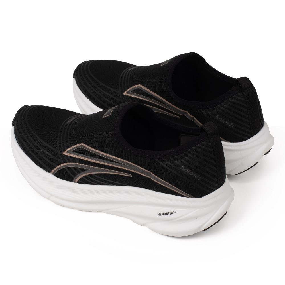 Tênis Kolosh Esportivo Slip On Feminino E0356 Preto 6