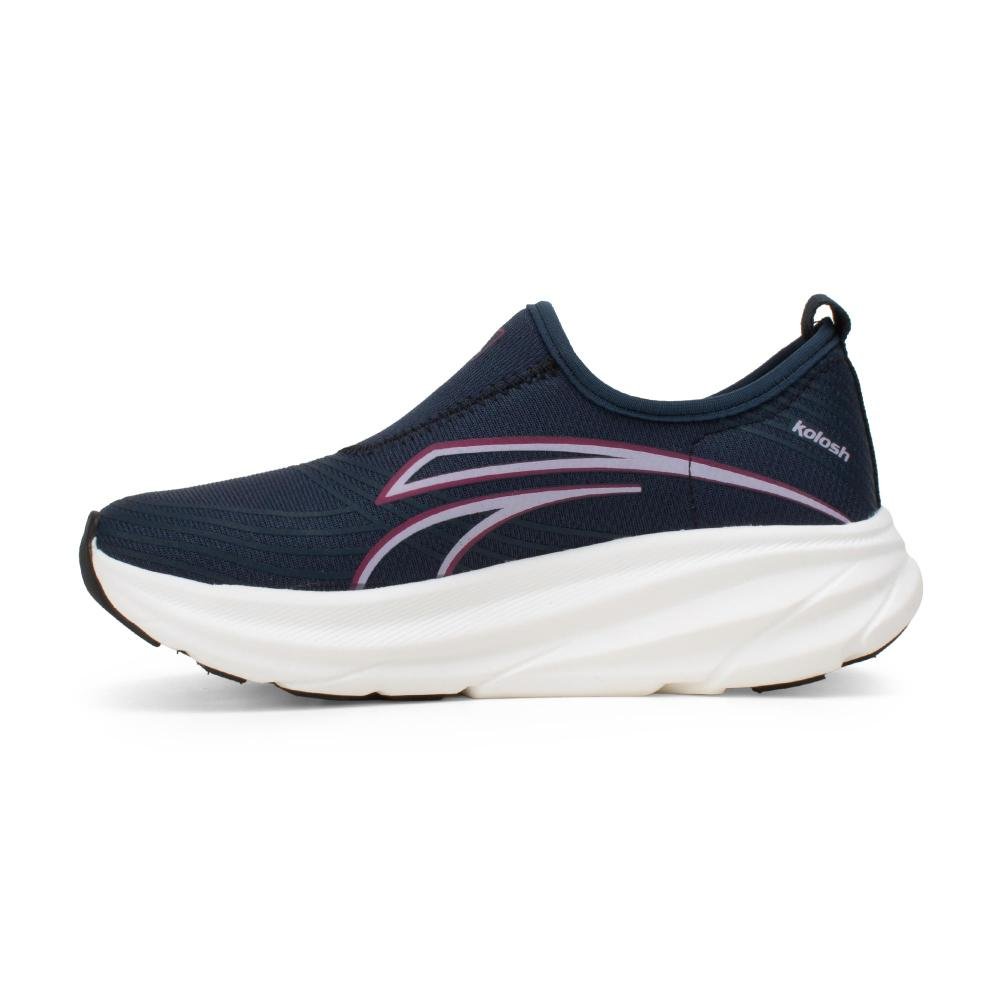 Tênis Kolosh Esportivo Slip On Feminino E0356 Azul Marinho 3