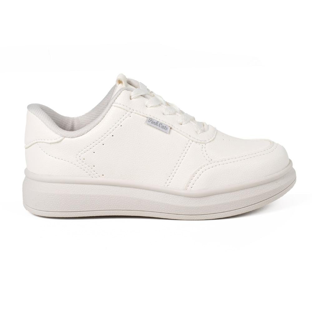 Tênis Pink Cats Infantil Casual V5004 Branco 2