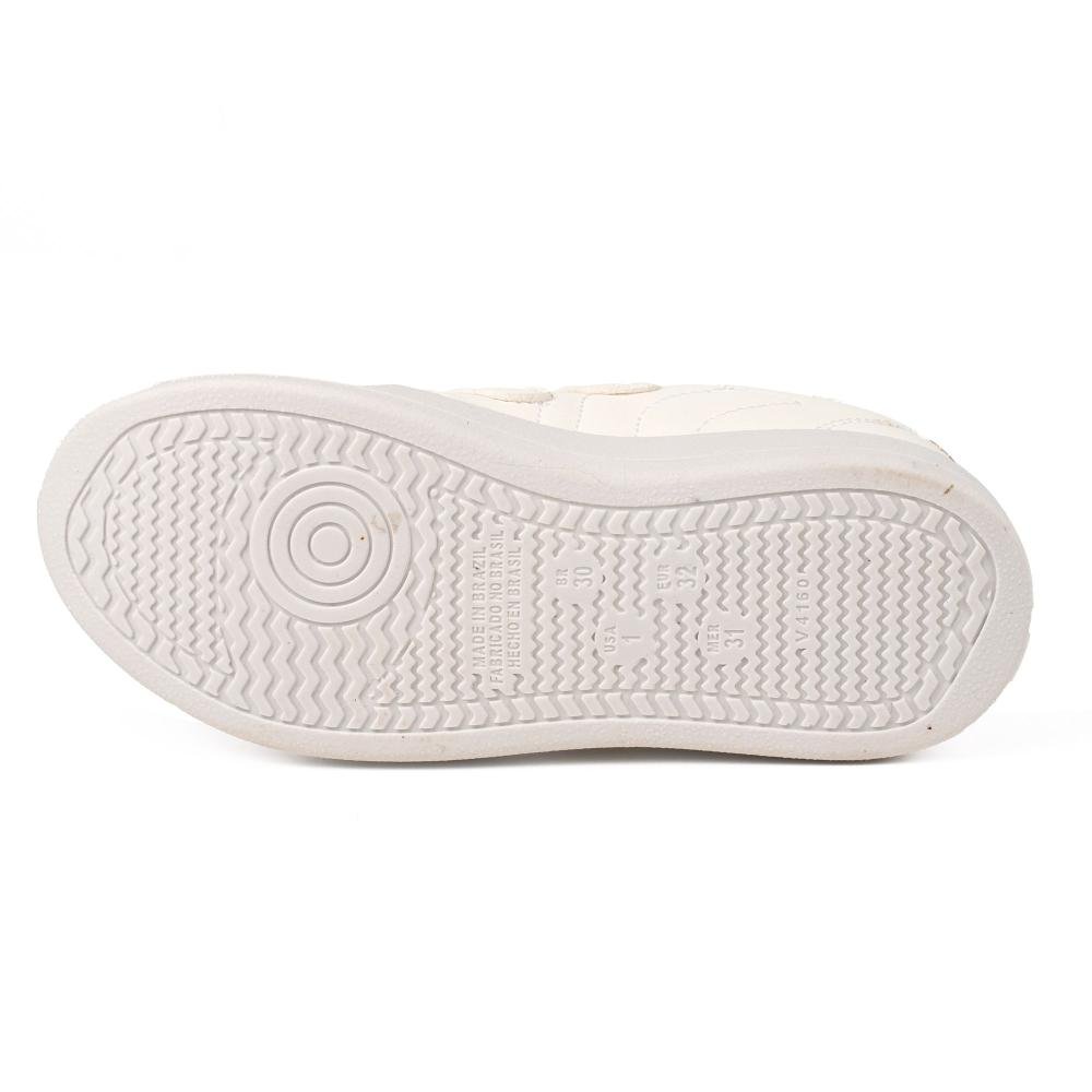 Tênis Pink Cats Infantil de Calce Fácil V5005 Branco 4