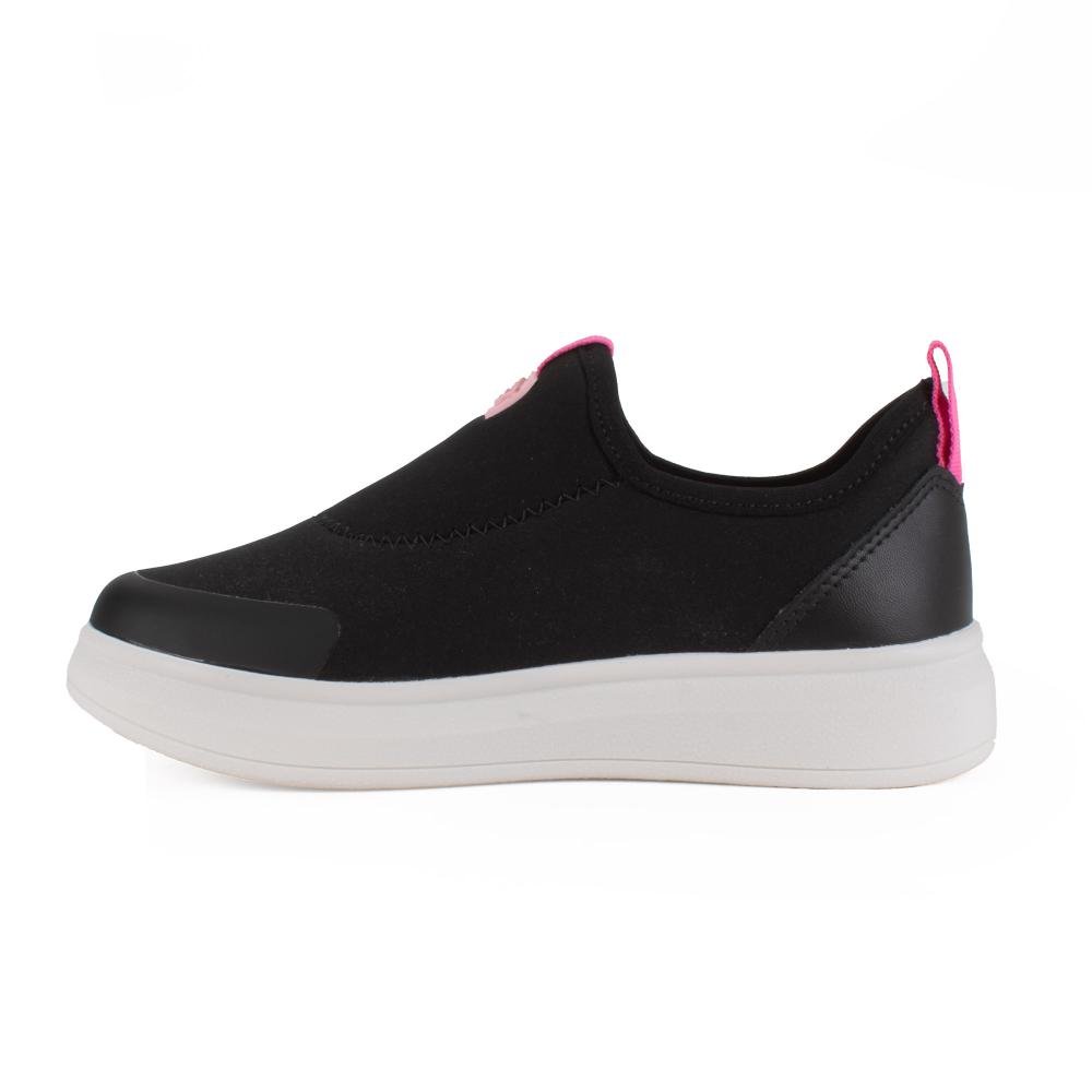 Tênis Pink Cats Infantil Slip On V5008 Preto/rosa 3