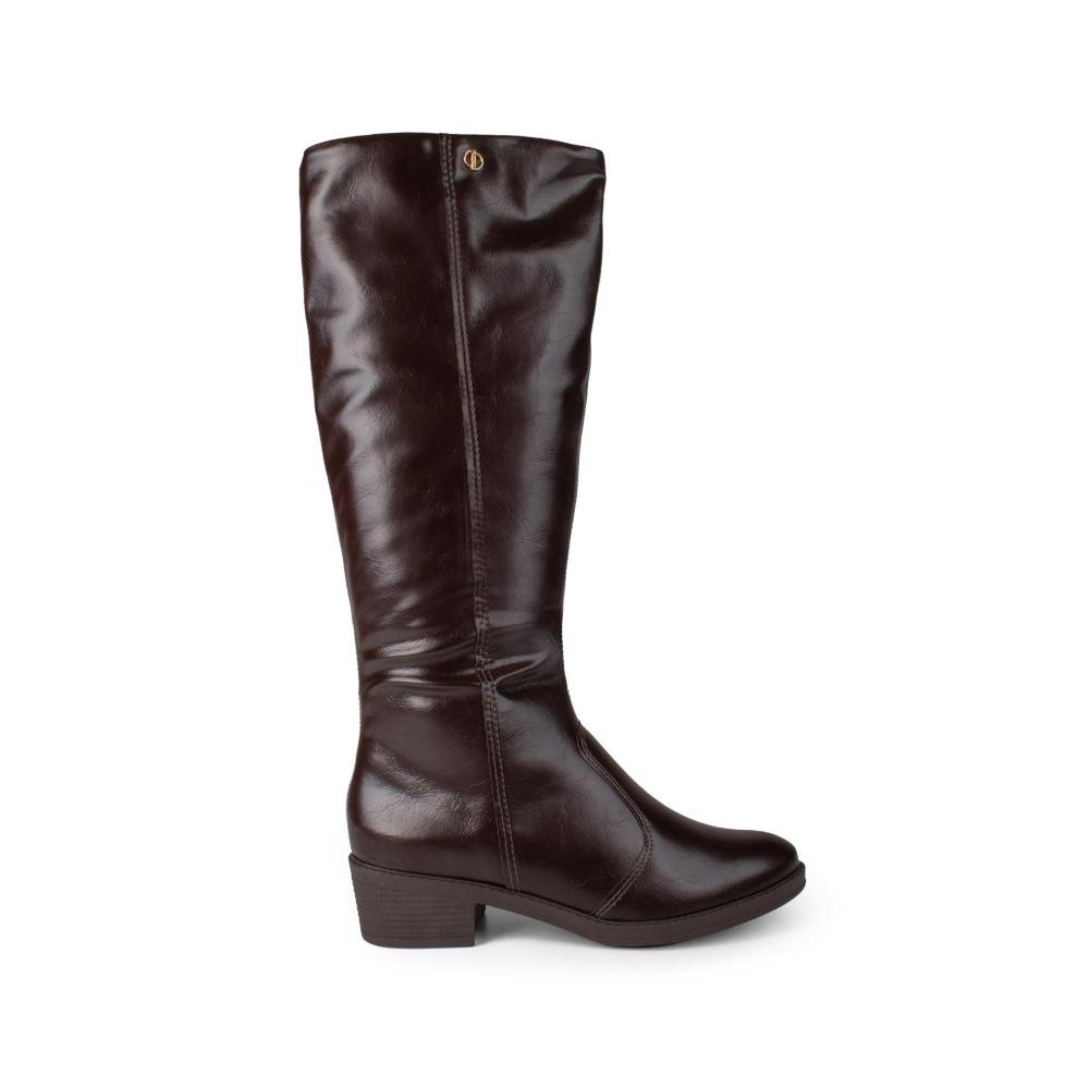 Bota Dakota de Cano Longo Feminina D2891 Café 2