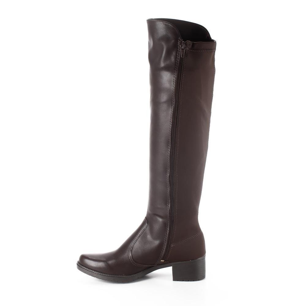 Bota Mississipi de Cano Longo Feminina J0334 Café 4