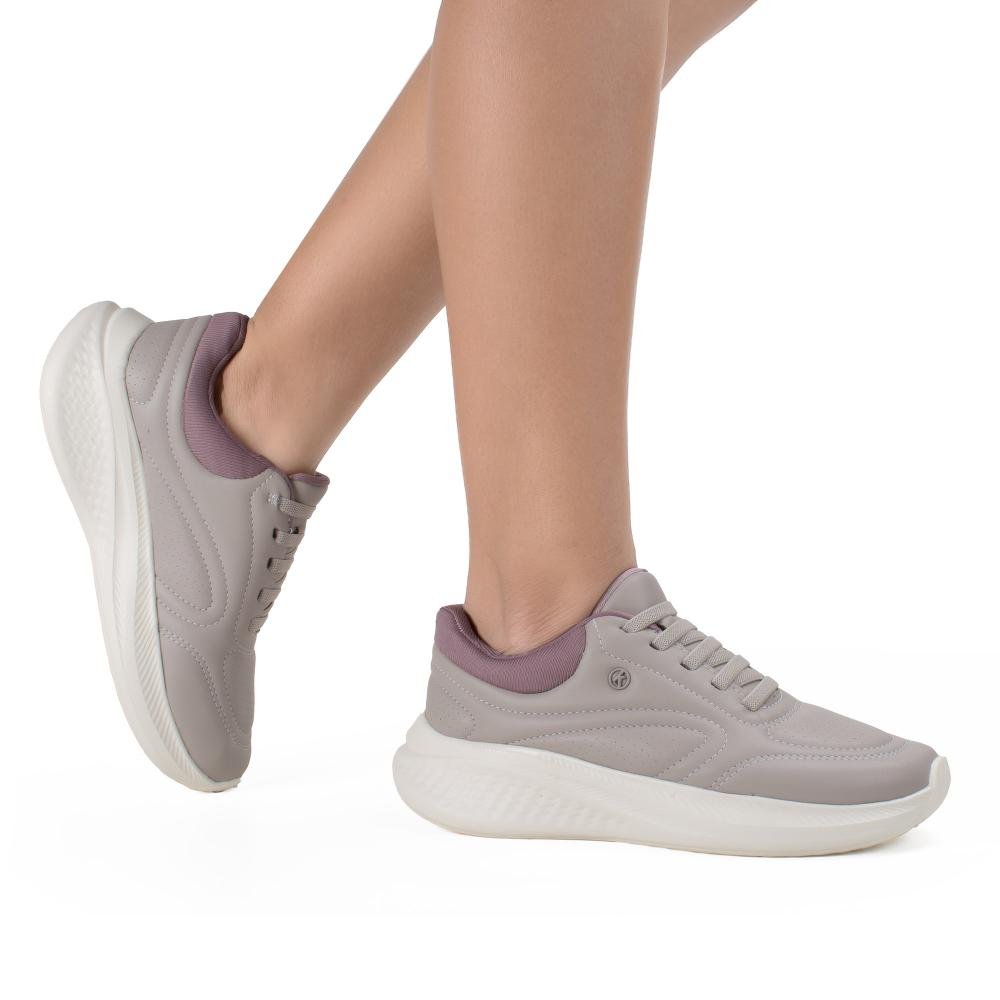 Tênis Kolosh Esportivo Feminino E0406 Cinza 2