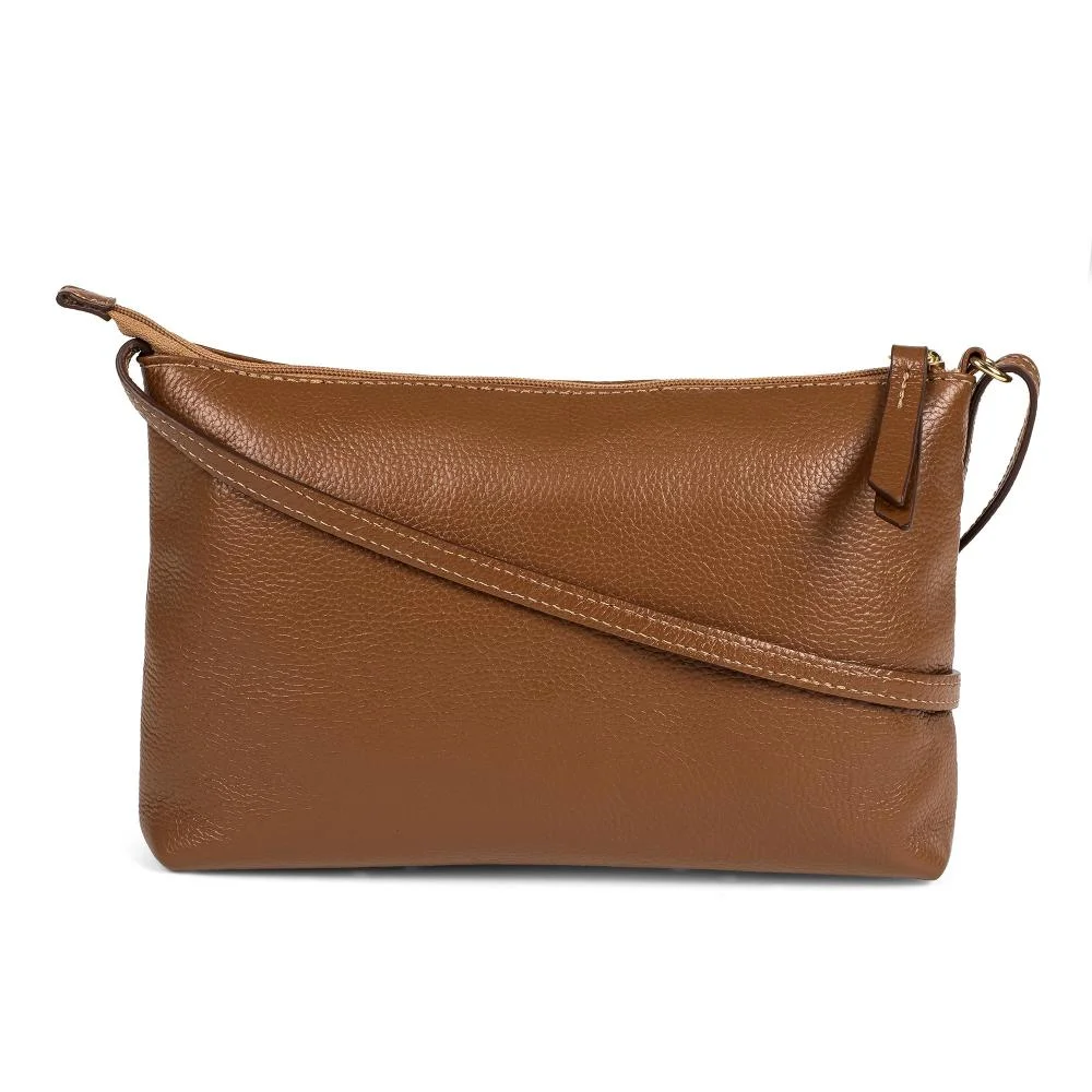 Bolsa Tanara Transversal Feminina TB3151 Caramelo 4