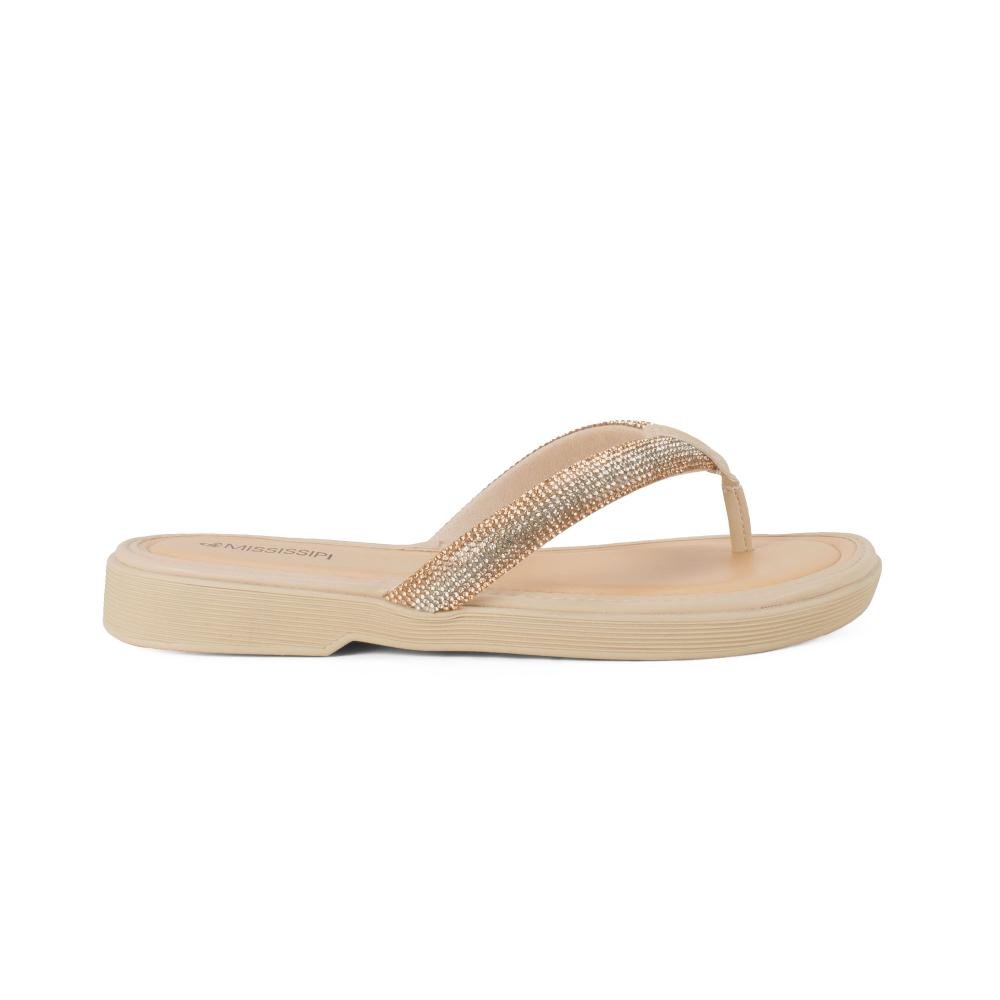 Chinelo Mississipi Feminina J0951 Bege 3