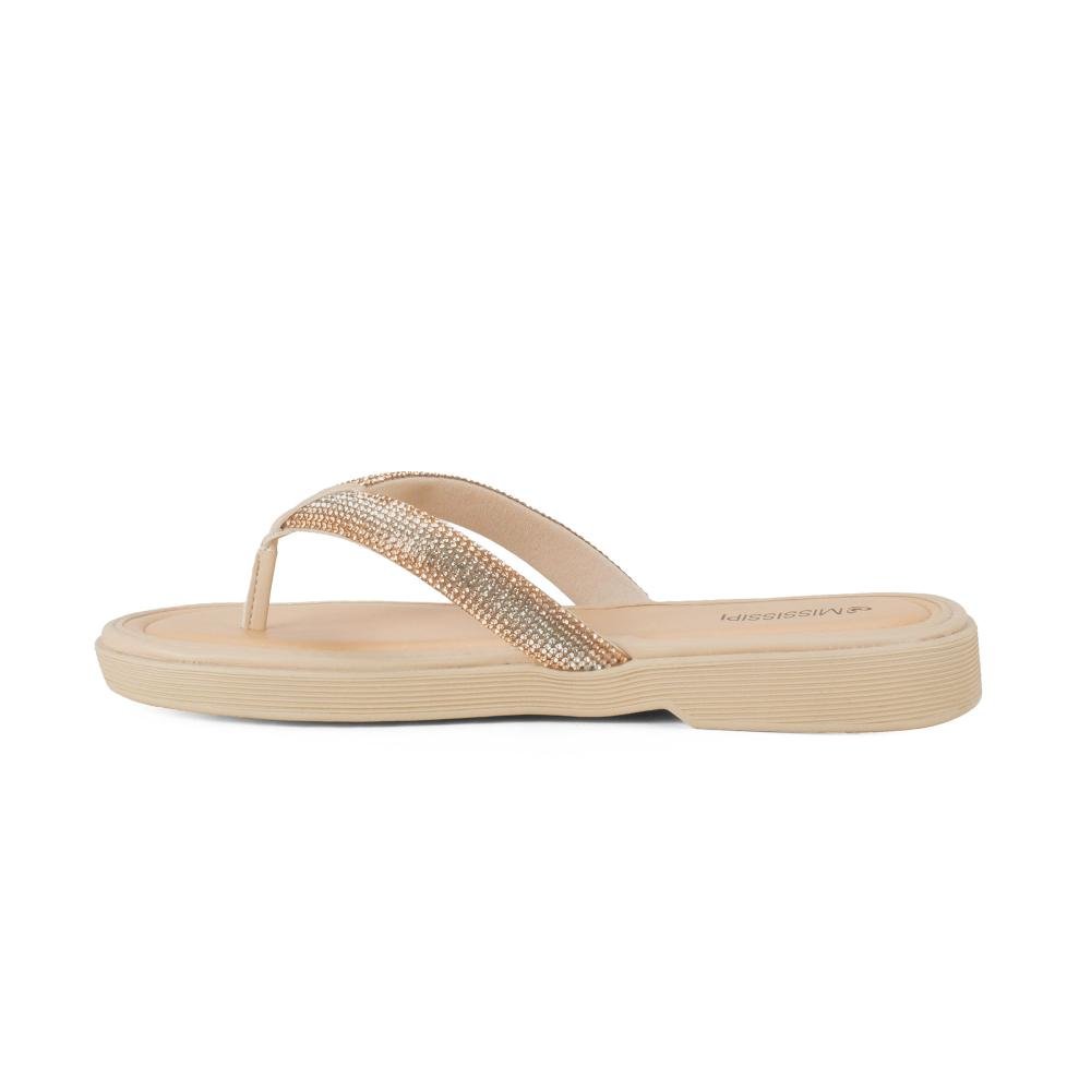 Chinelo Mississipi Feminina J0951 Bege 4