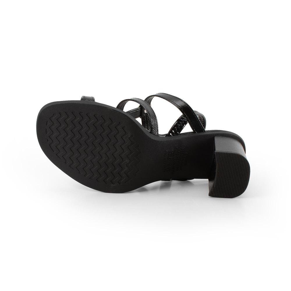 Sandália Mississipi de Salto Bloco Feminina J0591 Preto 5