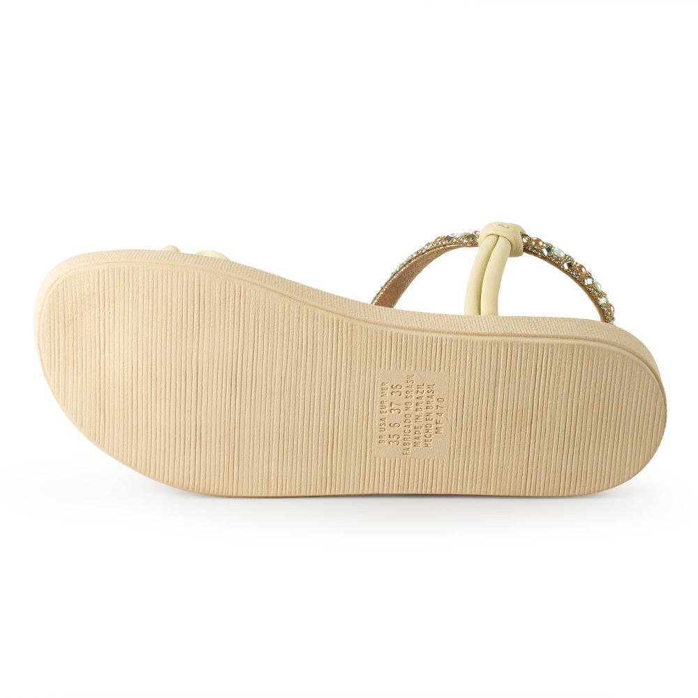 Sandália Mississipi Flatform Feminina J0622 Amarelo 5
