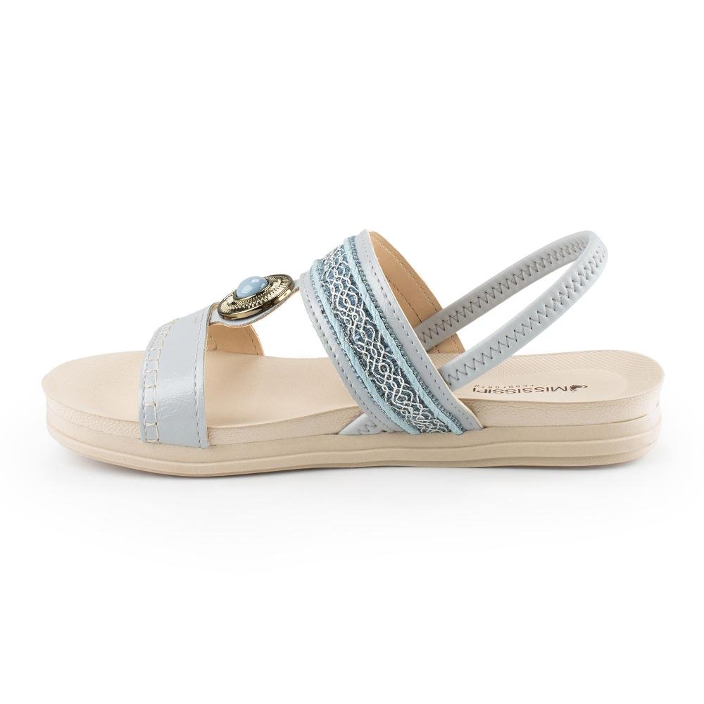 Sandália Mississipi Flatform Feminina J0172 Azul 4