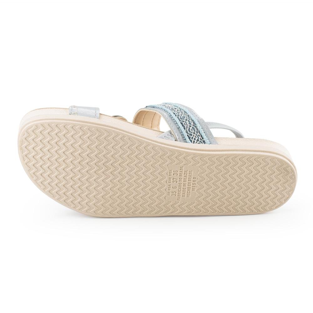 Sandália Mississipi Flatform Feminina J0172 Azul 5