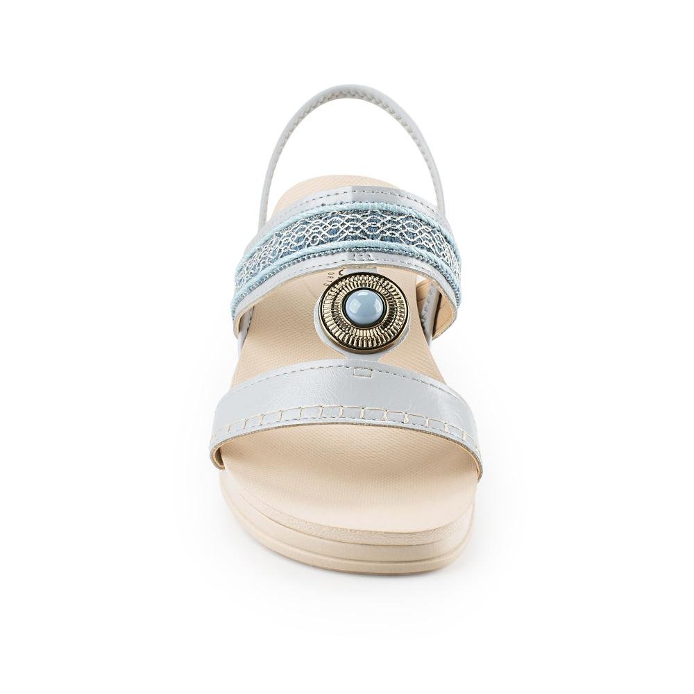 Sandália Mississipi Flatform Feminina J0172 Azul 6