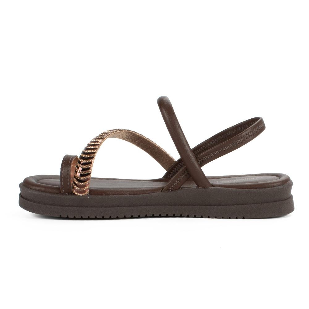 Sandália Mississipi Flatform Feminina MF442 Café 4