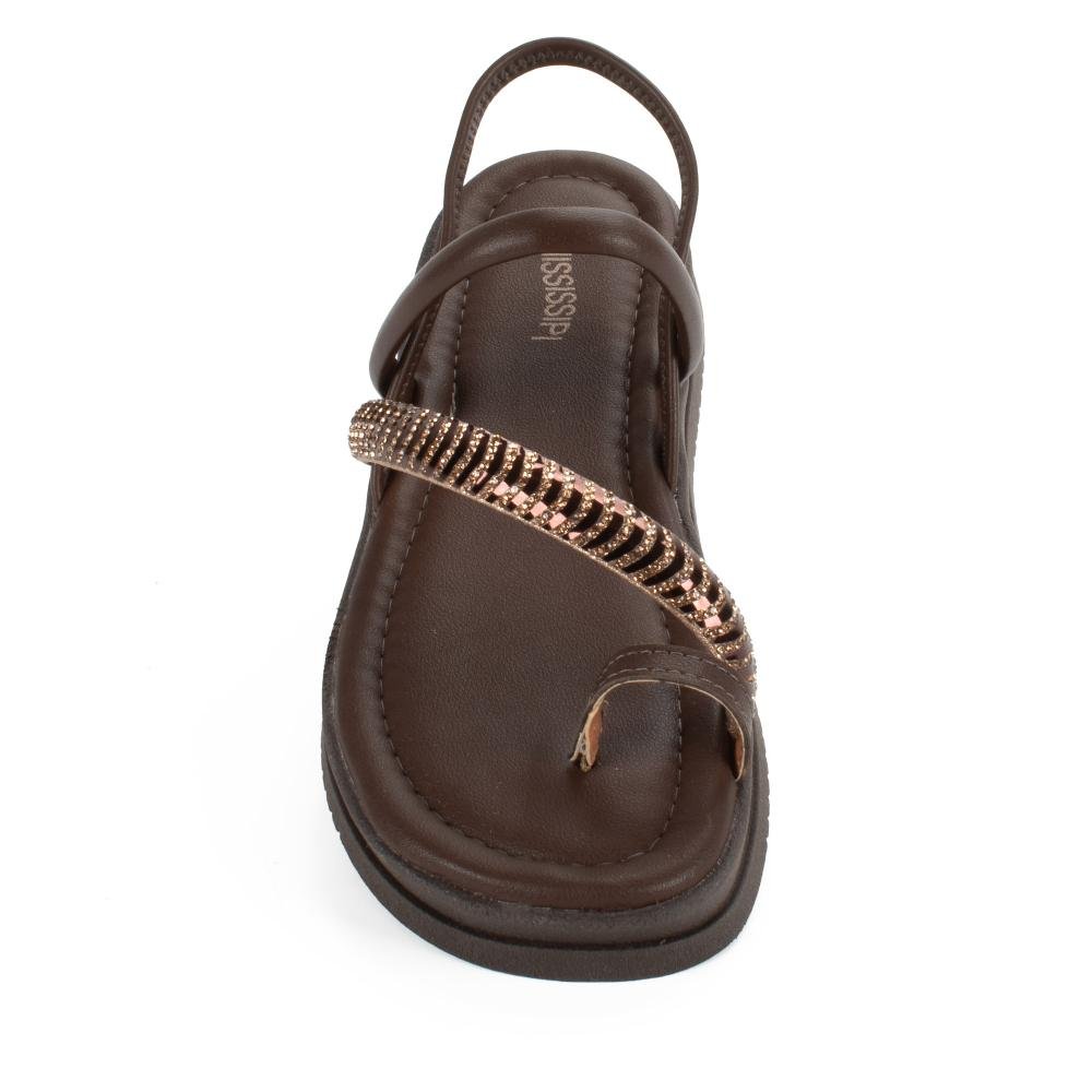 Sandália Mississipi Flatform Feminina MF442 Café 5
