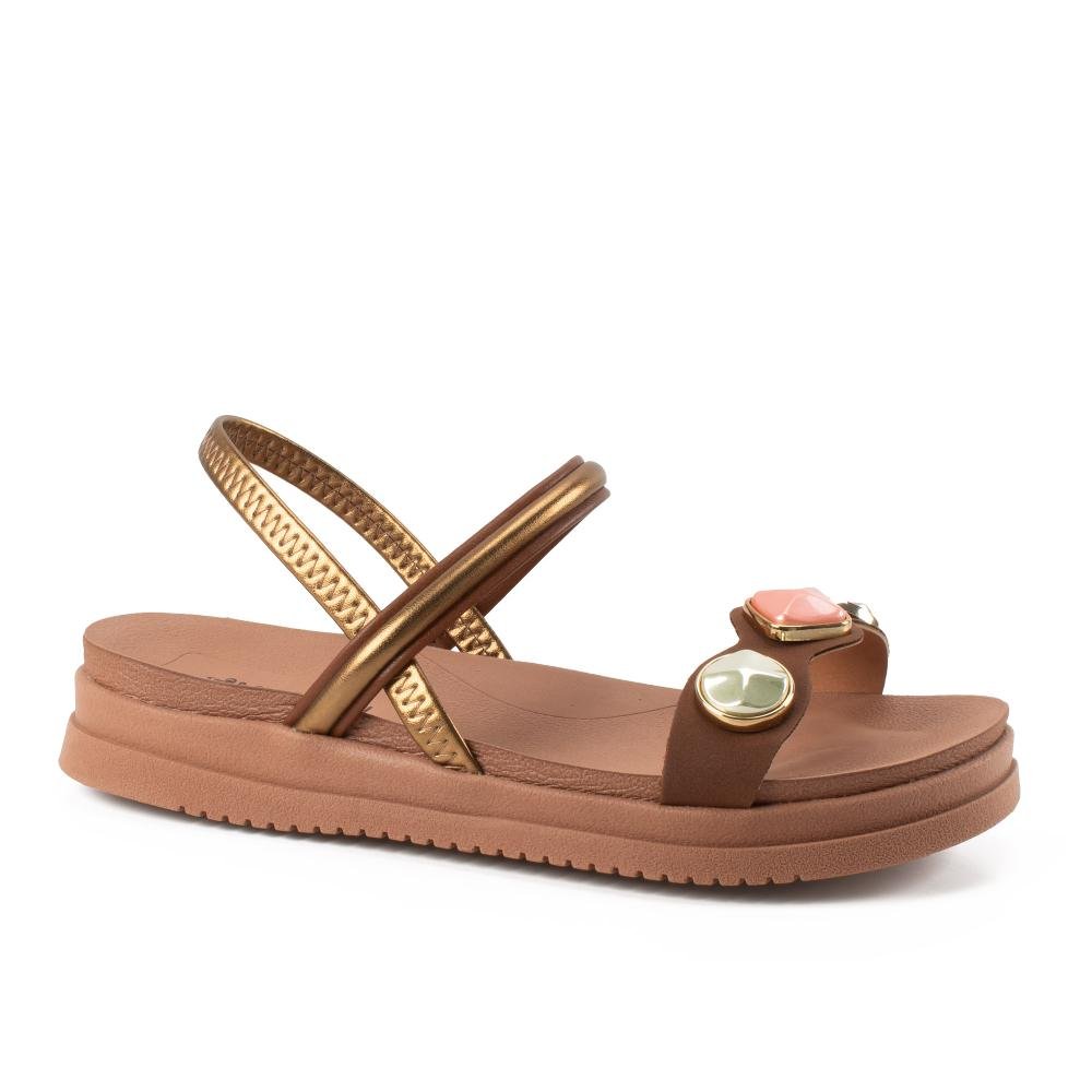 Sandália Mississipi Flatform Feminina MF193 Marrom 1