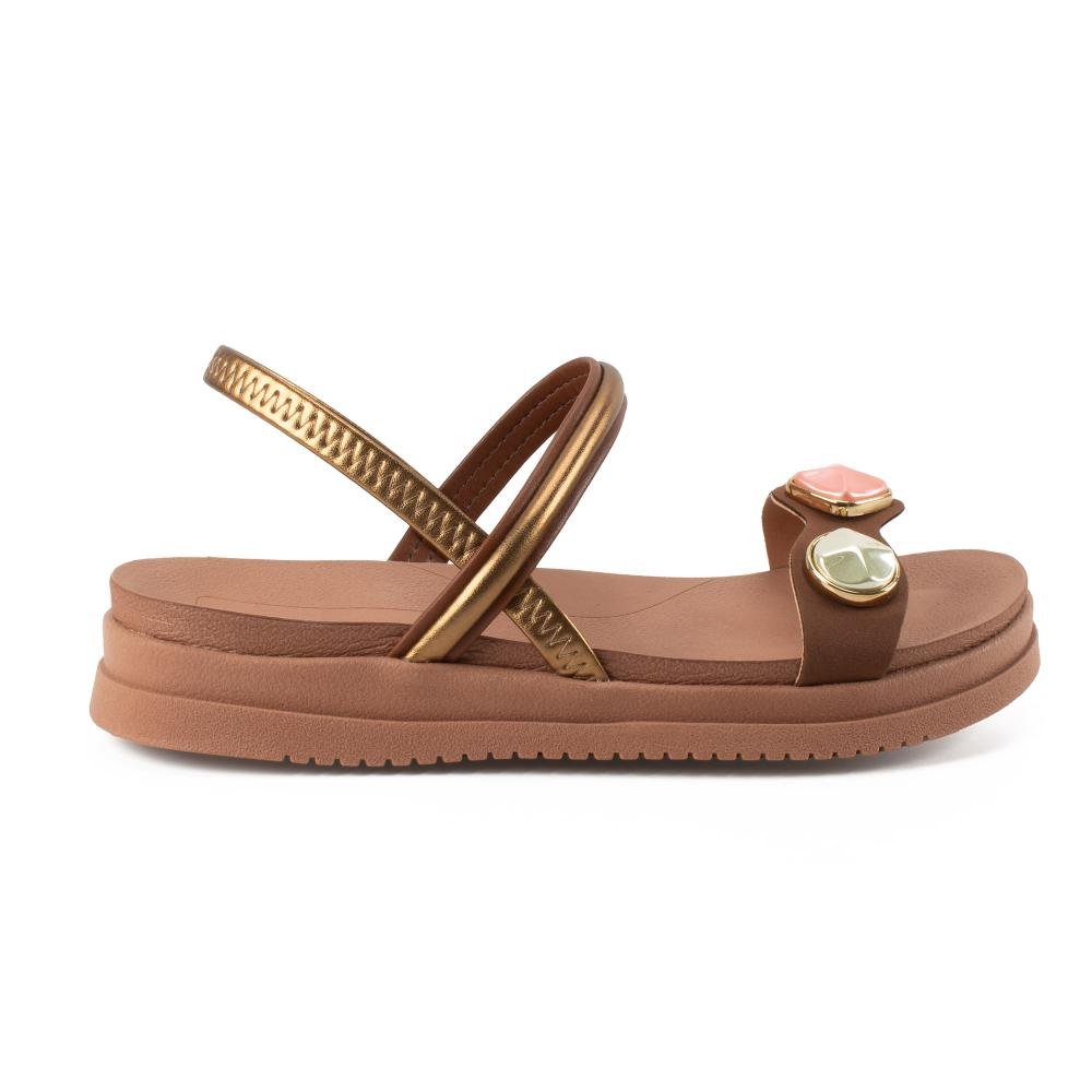 Sandália Mississipi Flatform Feminina MF193 Marrom 3