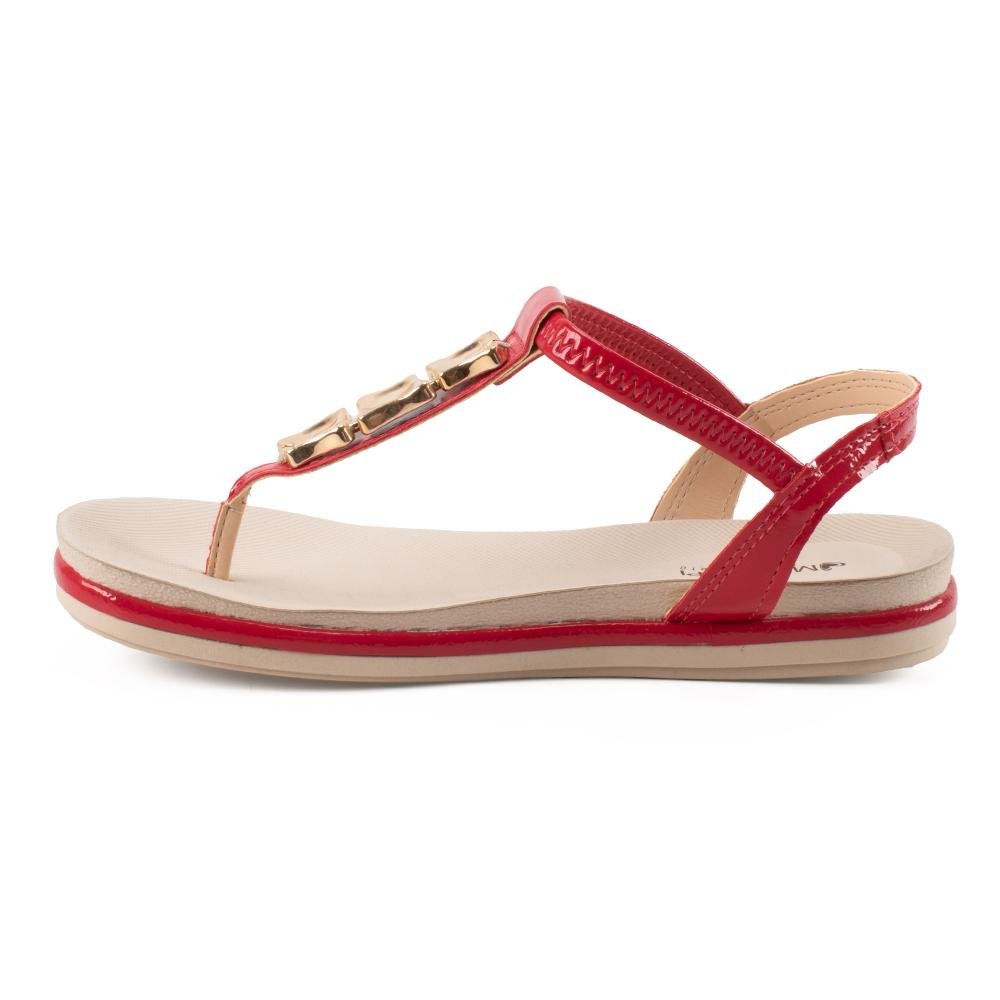 Sandália Mississipi Flatform Feminina ME613 Vermelho 4