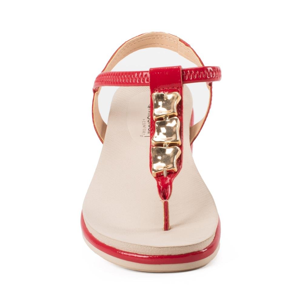 Sandália Mississipi Flatform Feminina ME613 Vermelho 6