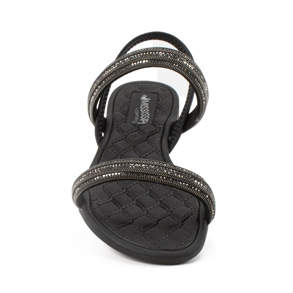 Sandália Mississipi Rasteira Feminina MB284 Preto 6