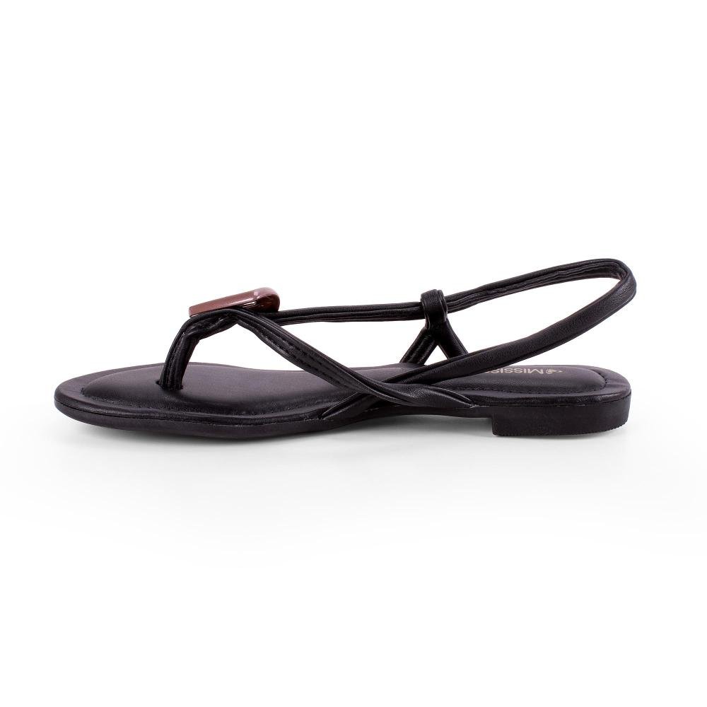 Sandália Mississipi Rasteira Feminina J0271 Preto 4