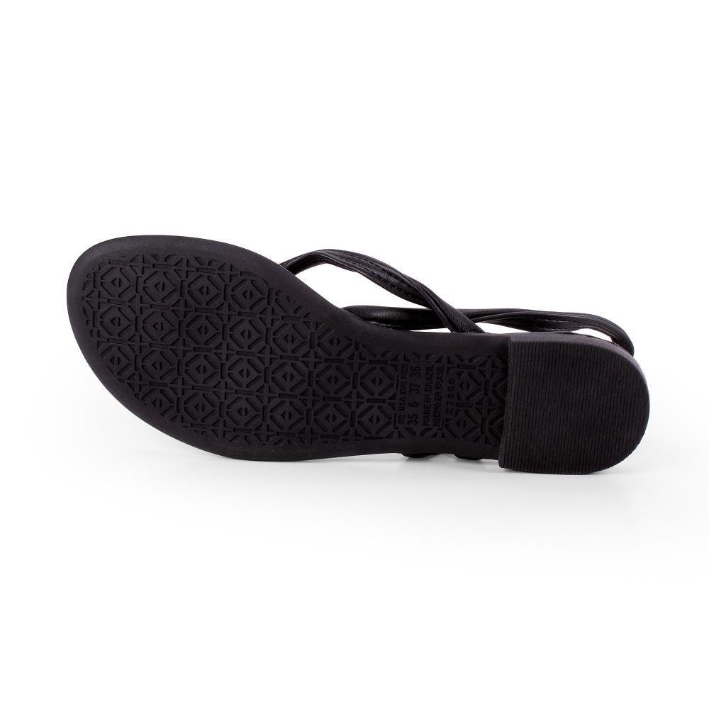 Sandália Mississipi Rasteira Feminina J0271 Preto 5