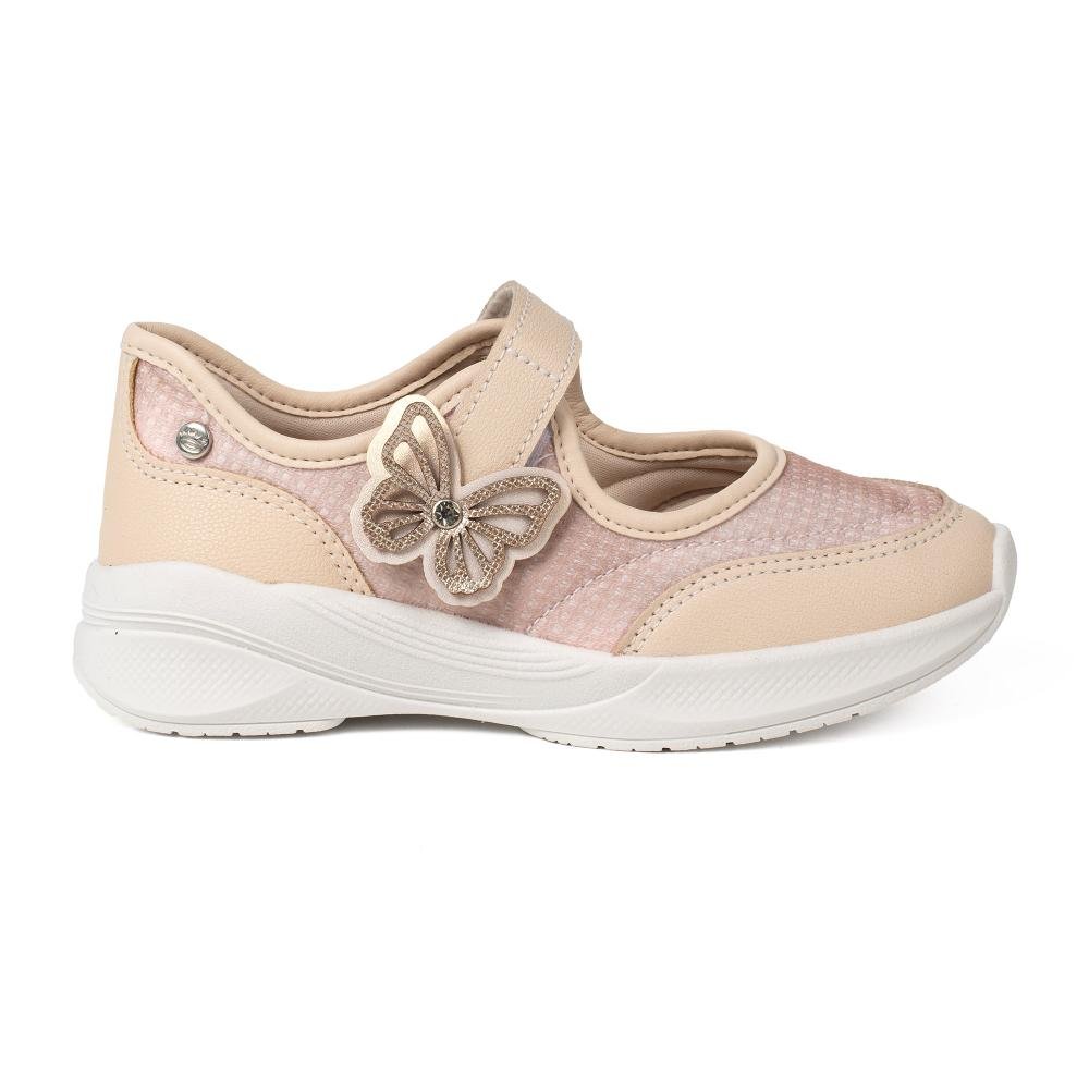 Sapatilha Esportiva Pink Cats Infantil V6632 Bege 2