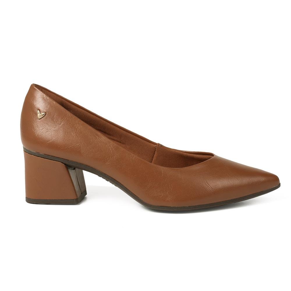 Scarpin Mississipi de Salto Bloco Feminino J1941 Marrom 3