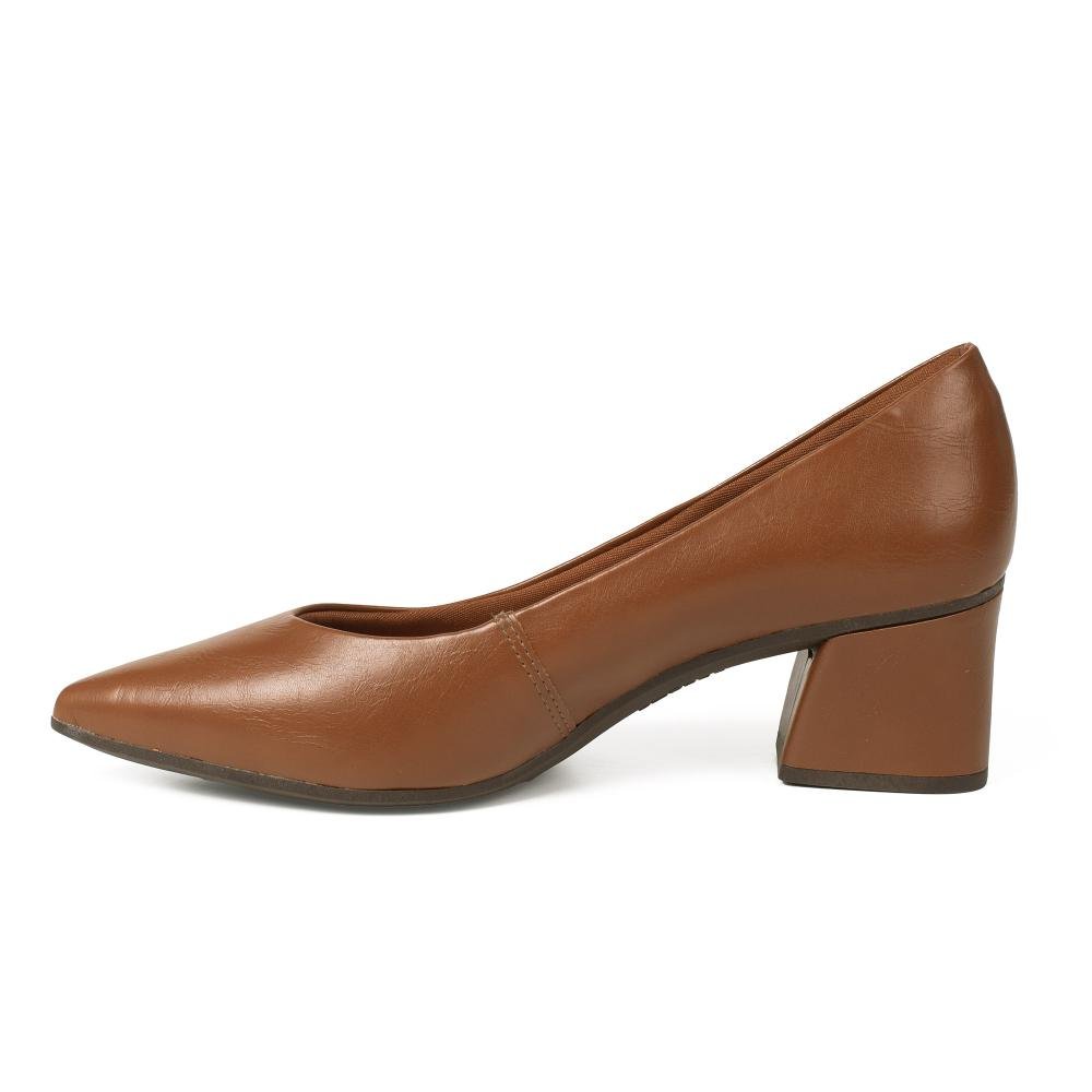 Scarpin Mississipi de Salto Bloco Feminino J1941 Marrom 4