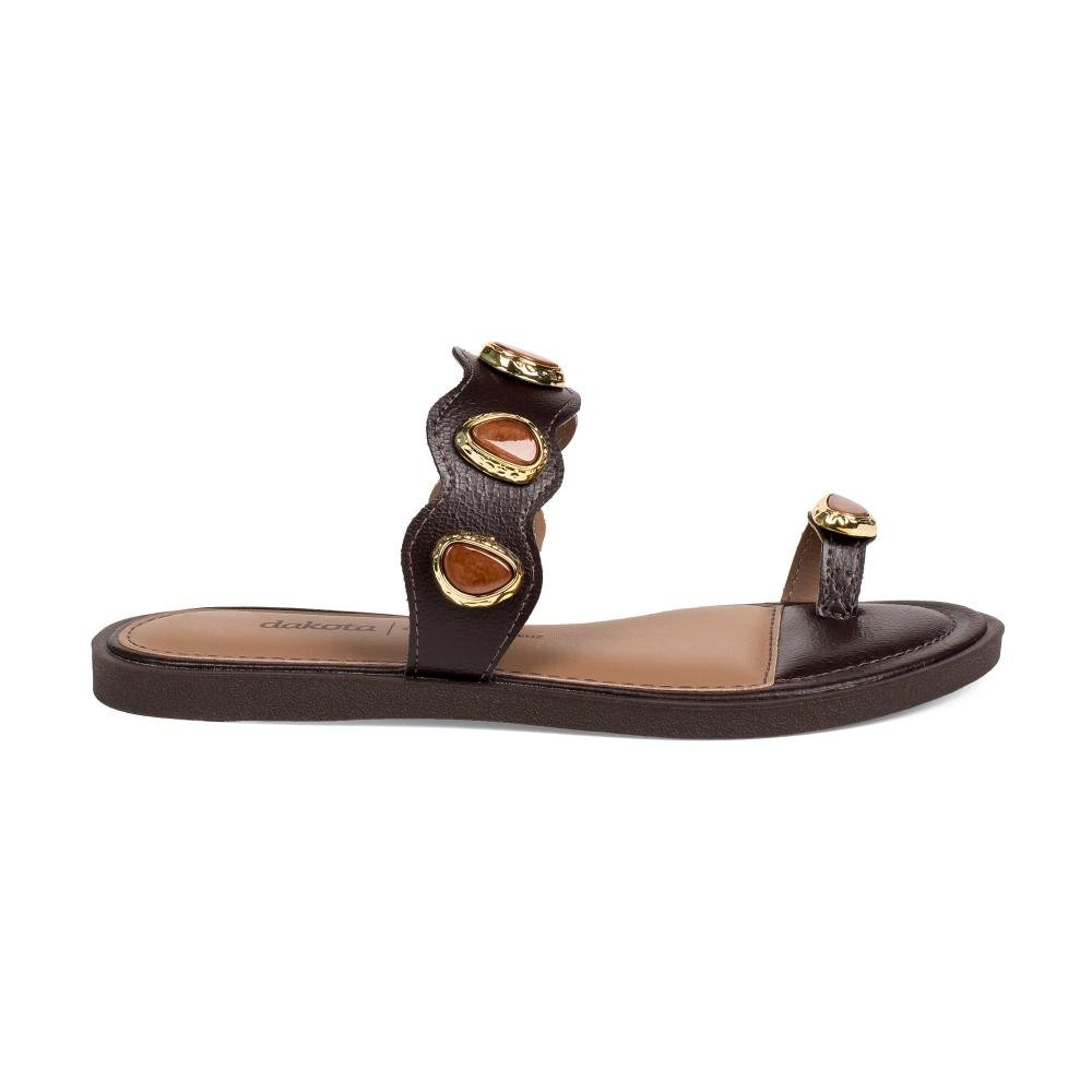 Chinelo Dakota Feminina Y9894 Café 3