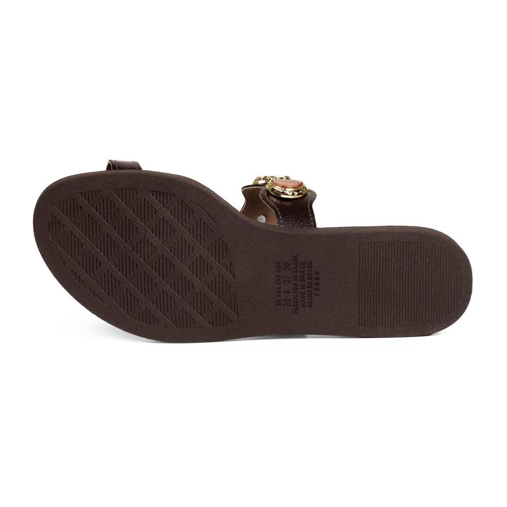 Chinelo Dakota Feminina Y9894 Café 5
