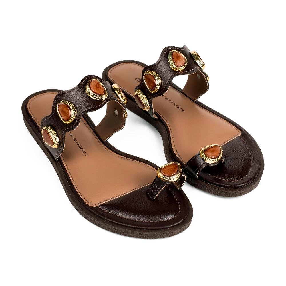 Chinelo Dakota Feminina Y9894 Café 6