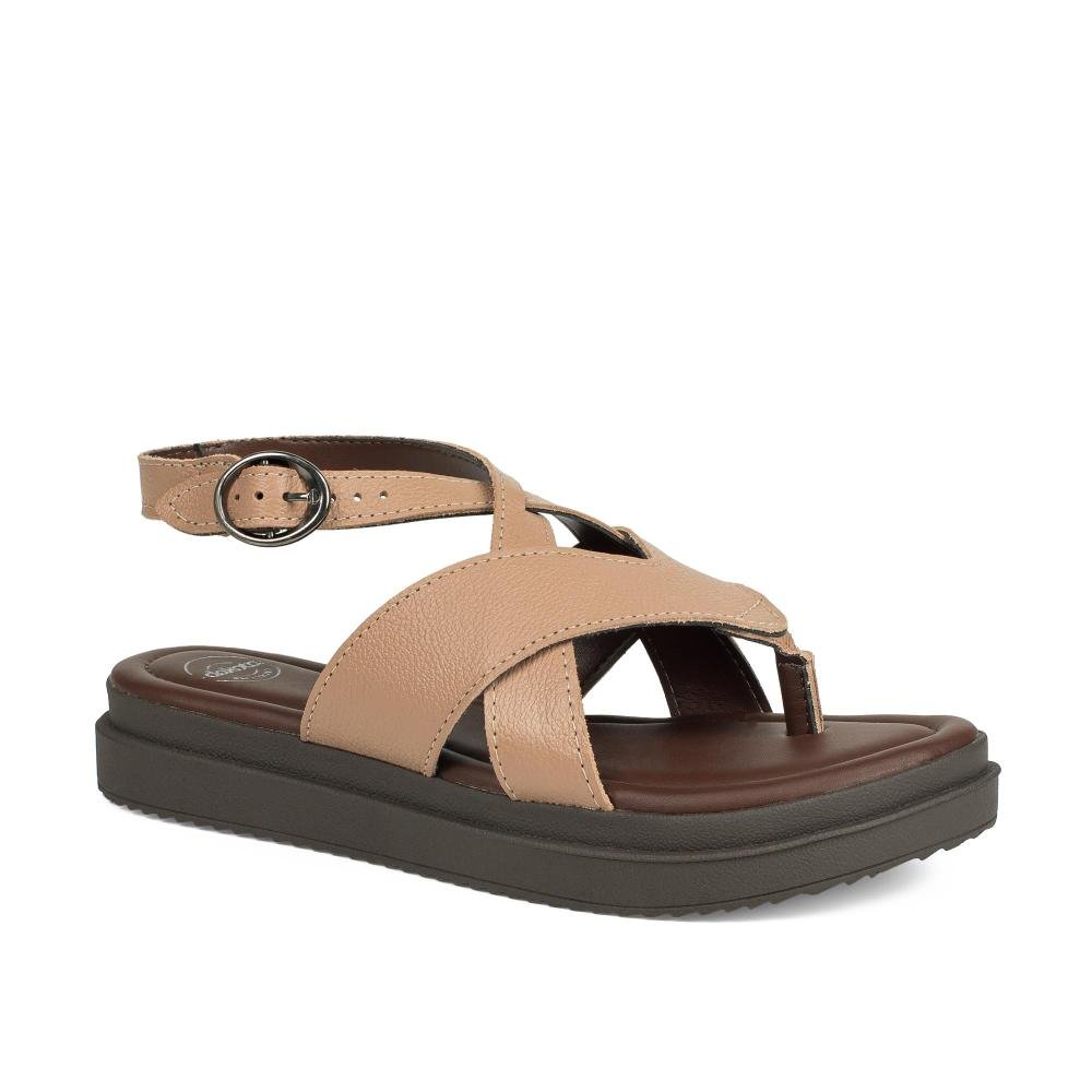Sandália Dakota Flatform Em Couro Feminina DB171