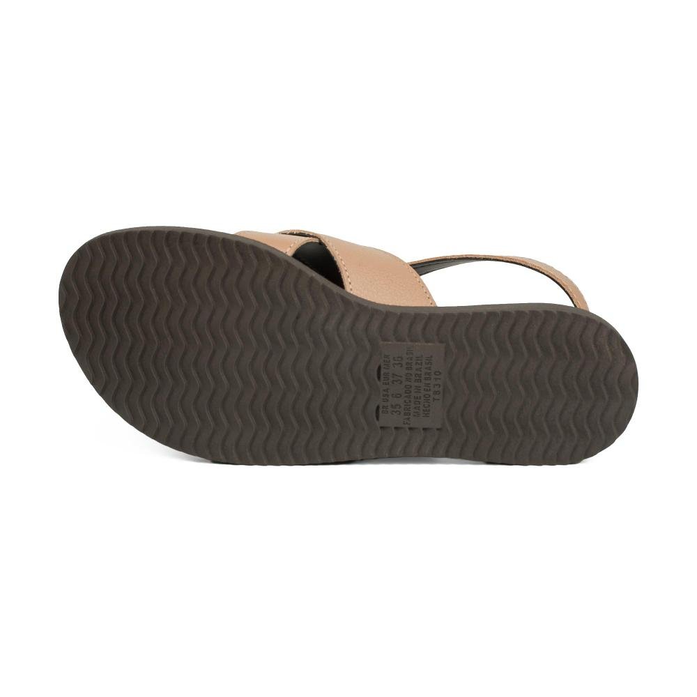 Sandália Dakota Flatform Em Couro Feminina DB171 Bege 5