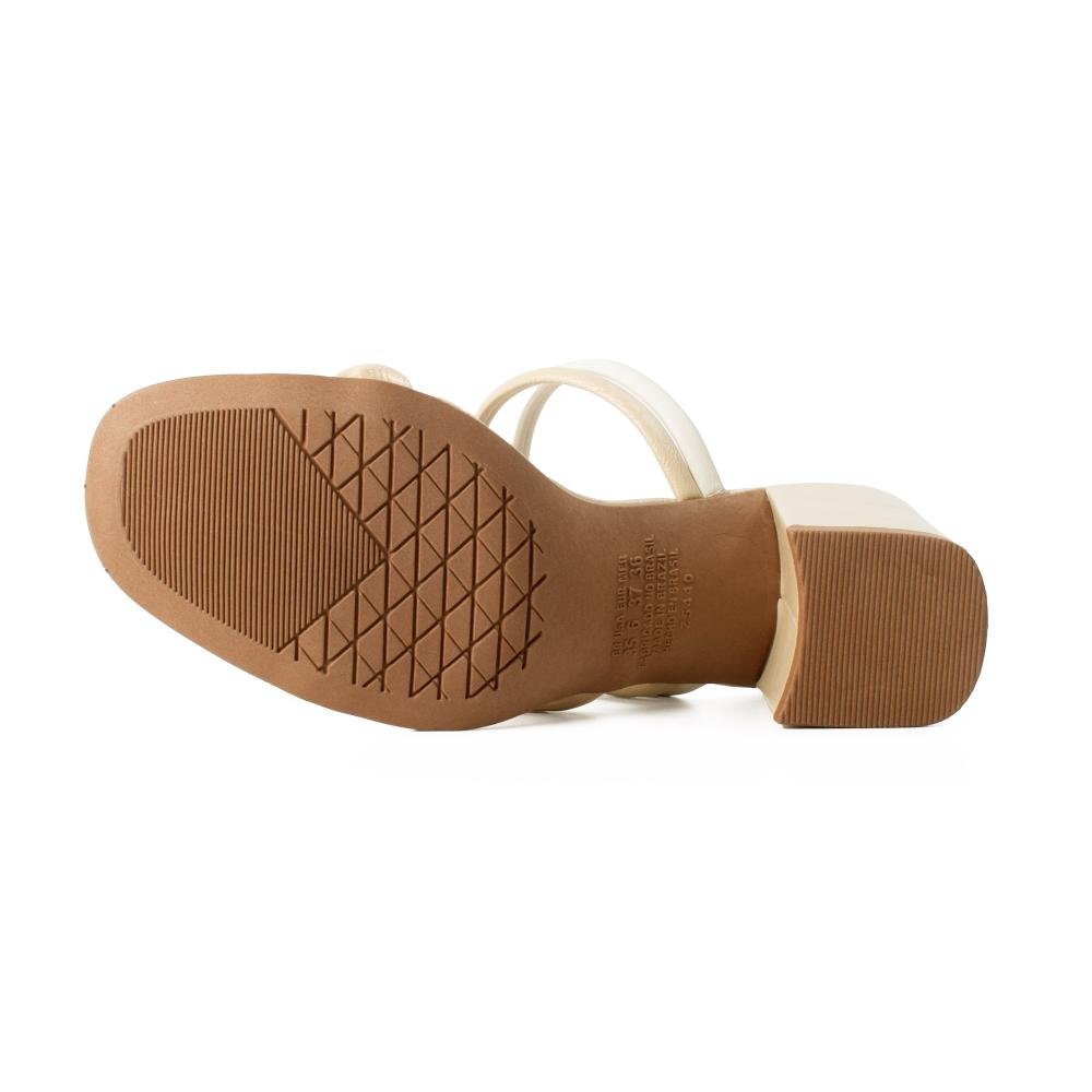 Tamanco Dakota de Salto Bloco Feminino Y9963 Off White 5