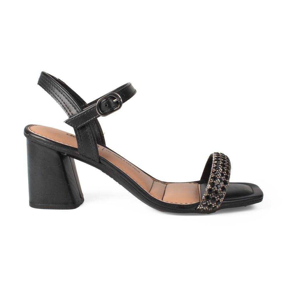 Sandália Dakota de Salto Bloco Feminina Y9764 Preto 2