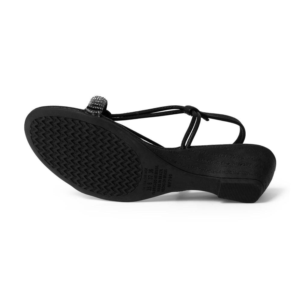 Sandália Mississipi Anabela Feminina MF792 Preto 5