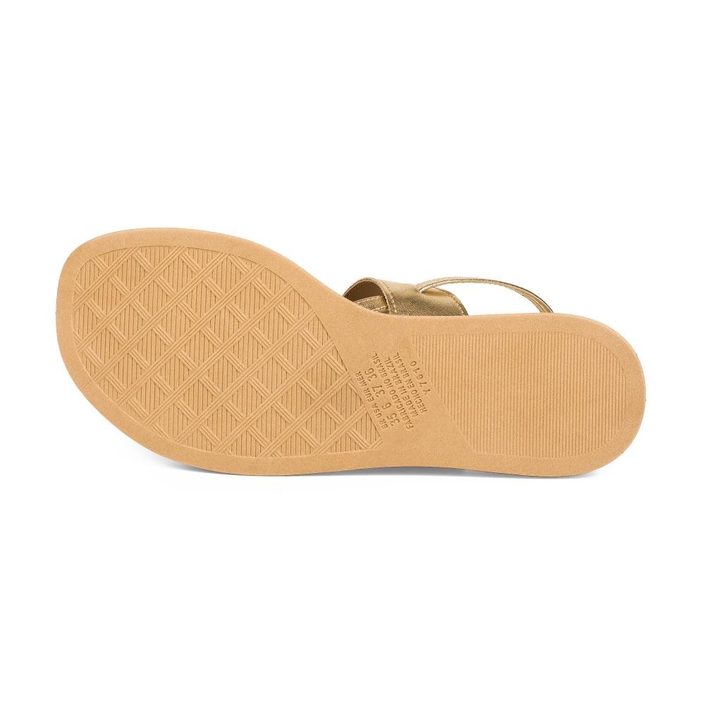 Sandália Dakota Flatform Metalizada Feminina DB121 Ouro 4