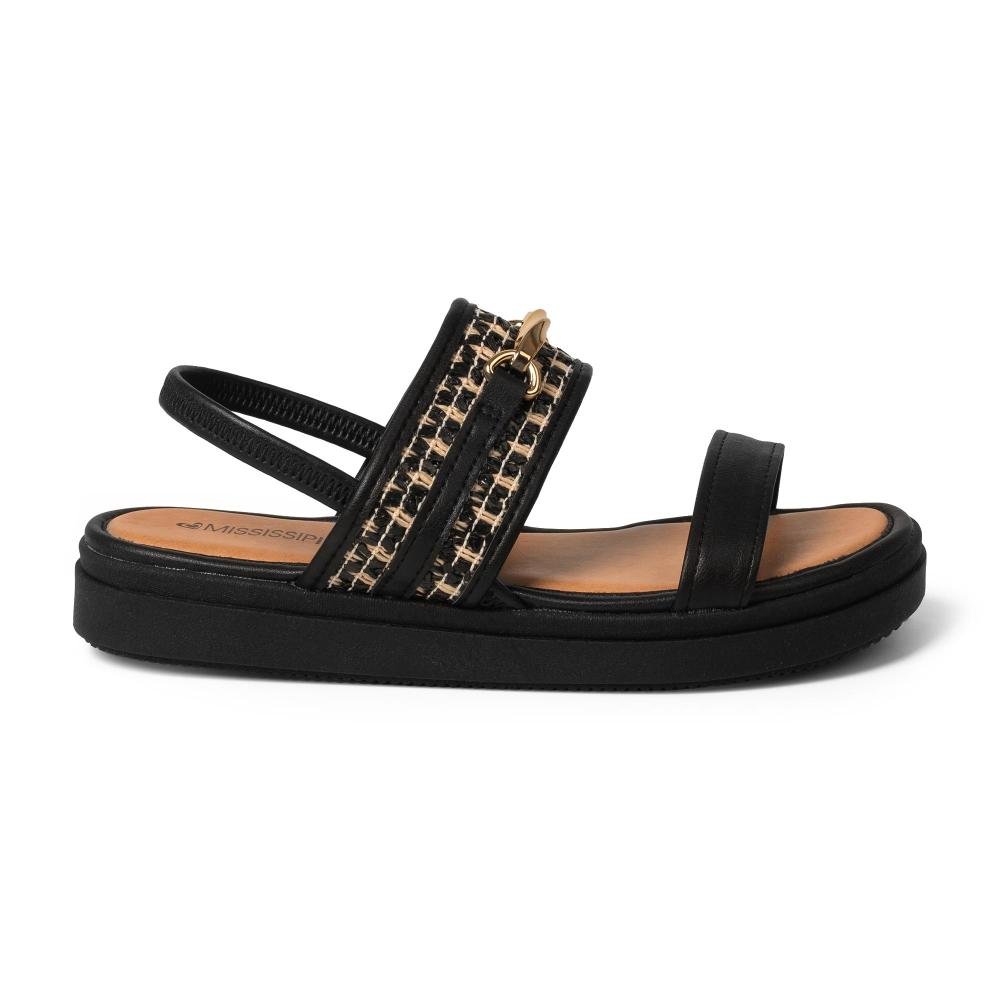 Sandália Mississipi Flatform Feminina MF432 Preto 3
