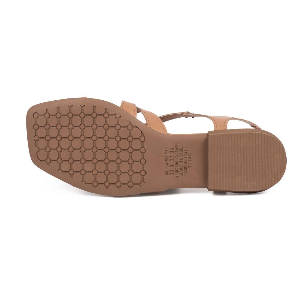 Sandália Mississipi Rasteira Feminina J0132 Bege 5