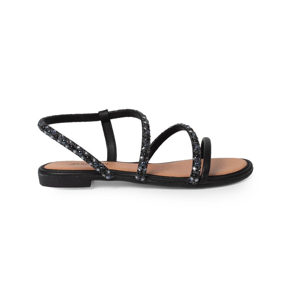 Sandália Mississipi Rasteira Feminina J0611 Preto 3
