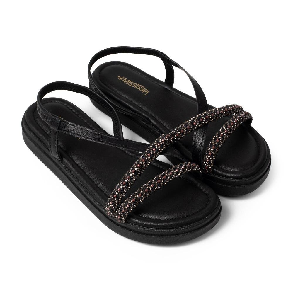 Sandália Mississipi Flatform Feminina MF771 Preto 6